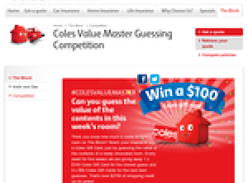 Win a share of $2,750 worth of Coles gift cards!