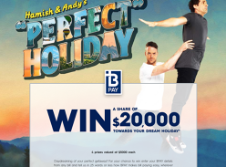 Win a share of $20,000 towards your holiday!