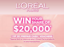 Win a Share of $20,000 with L'Oreal