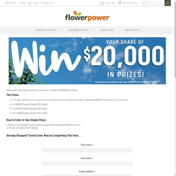 Win a share of $20,000 worth of prizes!
