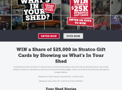 Win a Share of $25,000 in Stratco Gift Cards