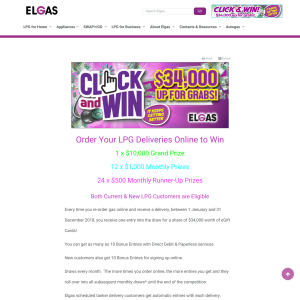 Win a share of $34,000 worth of eGift Cards