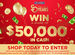 Win a Share of $50,000 Cash