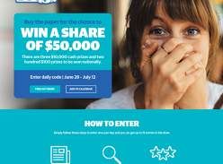 Win a Share of $50,000!