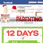 Win a share of awesome prizes in Practical Parenting Magazine's '12 Days of Christmas' giveaway!