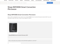 Win a Sharp R890EBS Smart Convection Microwave