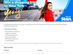 Win a shopping trip to New York