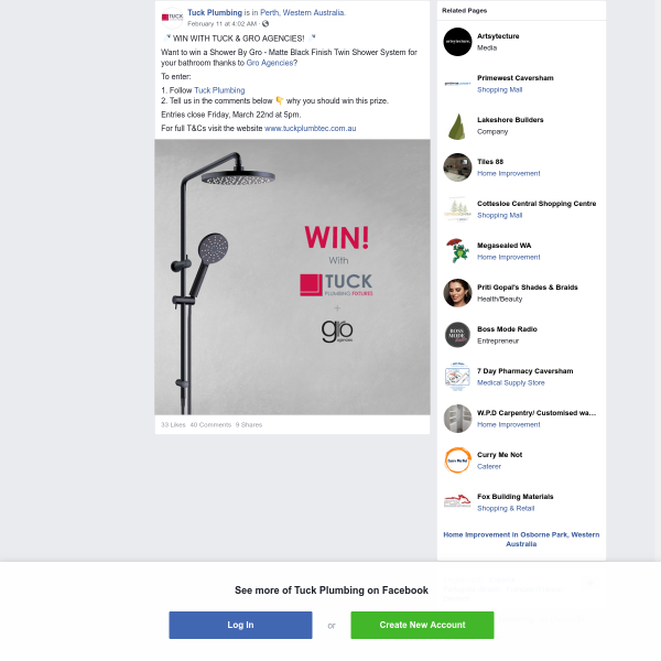 Win a Shower System