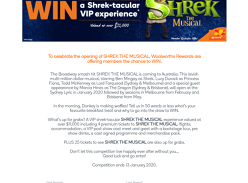 Win a Shrek The Musical experience for 4!