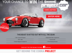 Win a SIDCHROME 'Cobra Edition' Project Car!