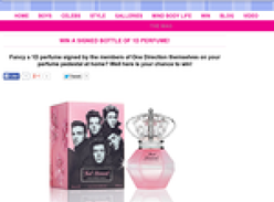 Win a signed bottle of '1D' perfume!