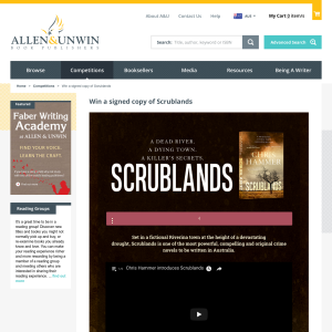 Win a signed copy of Scrublands