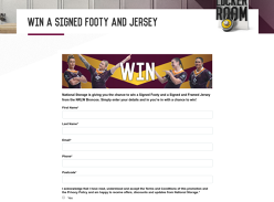 Win a Signed Footy Jersey & Ball