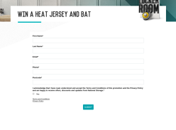 Win a Signed Heat Jersey and Bat