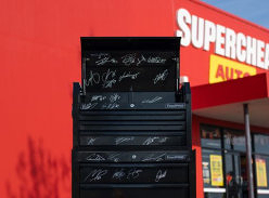 Win a Signed Tool Cabinet by 26 Supercar Drivers