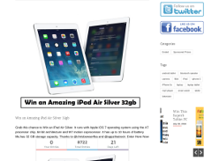 Win a Silver 32GB iPad Air!
