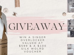 Win a Singer Overlock & $100 Silk World Voucher