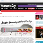 Win a single spooning pillow with Sara Lee single serve desserts