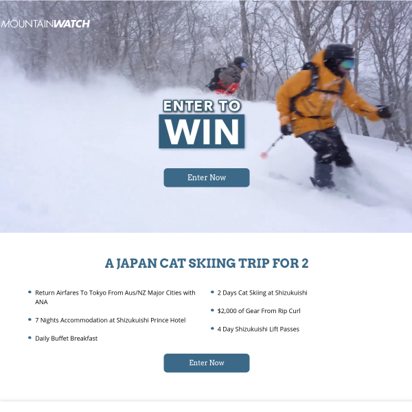 Win a Ski Holiday in Japan for 2
