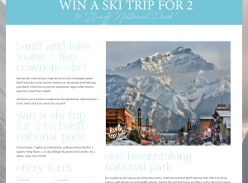 Win a Ski Trip for 2 to Banff National Park