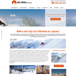 Win a ski trip of a lifetime to Japan