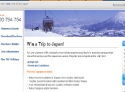 Win a Ski trip to Japan for 2