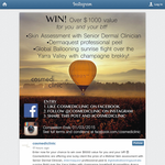 Win a skin assessment, a Dermaquest professional peel & a balloon flight over the Yarra Valley! - Cosmediclinic
