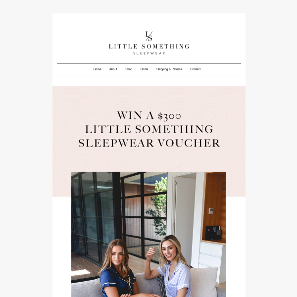 Win a Sleepwear Voucher