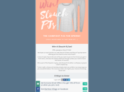 Win a Slouch PJ Set For Spring