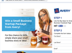 Win a small business start-up package from Avery!