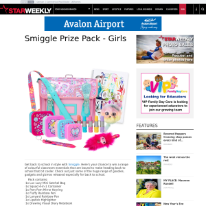 Win a Smiggle girls pack
