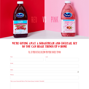 Win a Sodastream or Cocktail Set Prize Pack