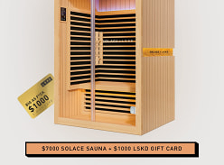 Win a Solace Sauna and a $1K Gift Card