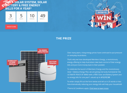 Win a Solar System & a Year's Supply of Energy