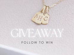 Win a Solid Gold Initial Necklace