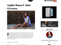 Win a Sophie Moran T-shirt
