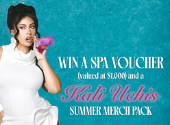 Win a Spa Voucher & Kali Uschis Merch Pack