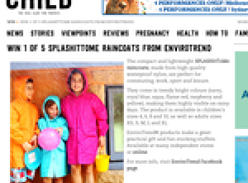 Win a SplashitToMe fold-up raincoat