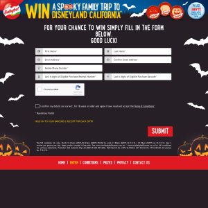 Win a spooky family trip to Disneyland California!