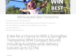 Win a Springfree Trampoline!