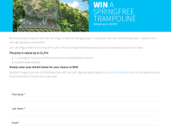 Win a Springfree Trampoline