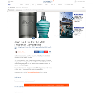 Win A Stack Of Le Male Fragrance Bottles