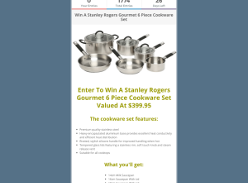Win A Stanley Rogers Gourmet 6-Piece Cookware Set