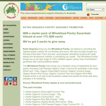Win a starter pack of Wholefood Pantry Essentials Valued at over 172