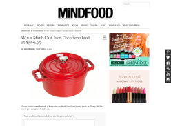 Win a Staub Cast Iron Cocotte valued at $569.95!