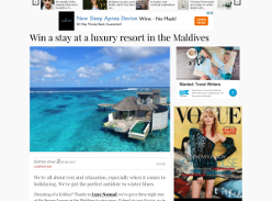 Win a stay at a luxury resort in the Maldives!