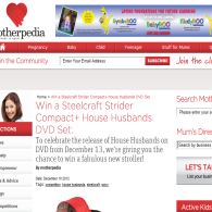 Win a Steelcraft Strider Compact worth $799 + House Husbands DVD Sets
