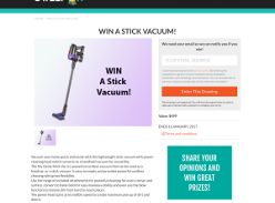 Win a stick vacuum!