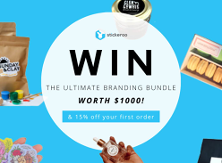 Win a Stickeroo Voucher, Officeworks Voucher  and Tee Junction Voucher