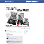Win a Straight Outta Compton poster Signed by Ice Cube
